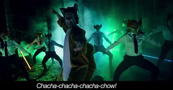 An action shot from The Fox (What Does the Fox Say?) by Ylvis. 