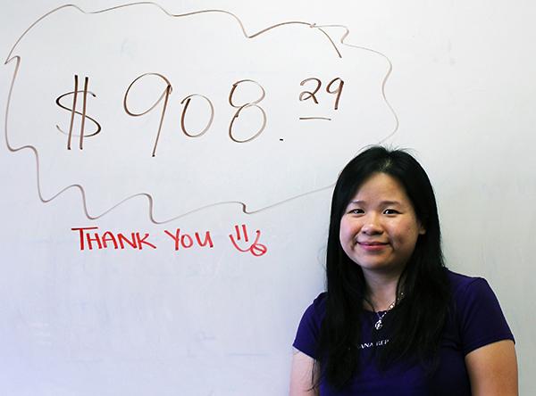CHS math teacher Kandice Chua, who has family in the Philippines, has been working with the Math Tutors club to raise donations for the those affected by Typhoon Haiyan.