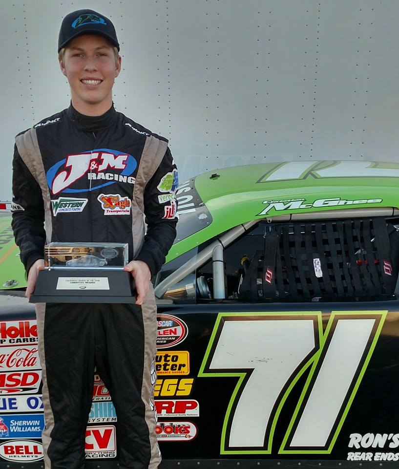 CHS Junior Christian McGhee Races to Number One in NASCAR