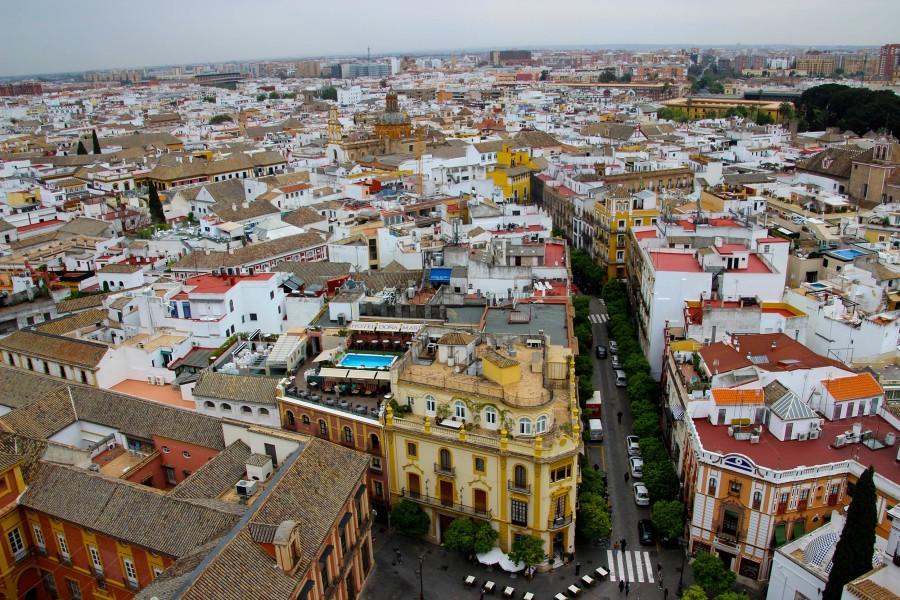 View of Seville, Spain, from the cathedral.