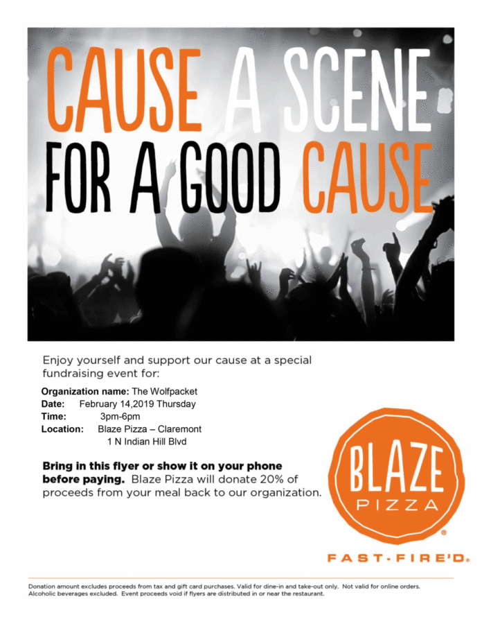 Wolfpacket+Fundraiser+at+Blaze+Pizza+in+Claremont+on+February+14%2C+2019%2C+3-6+PM