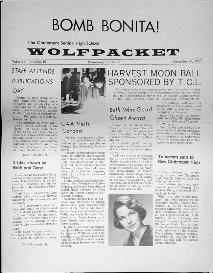 Wolfpacket November 1958
