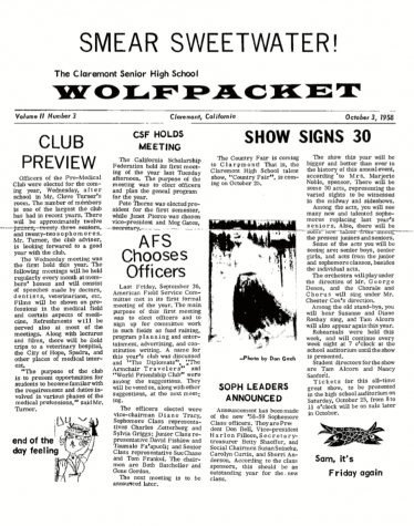 Wolfpacket October 3, 1958