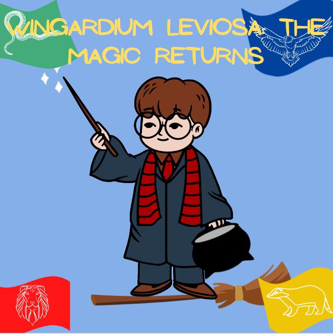 Harry Potter Art made by  Reporter Lisa Yi on Canva.